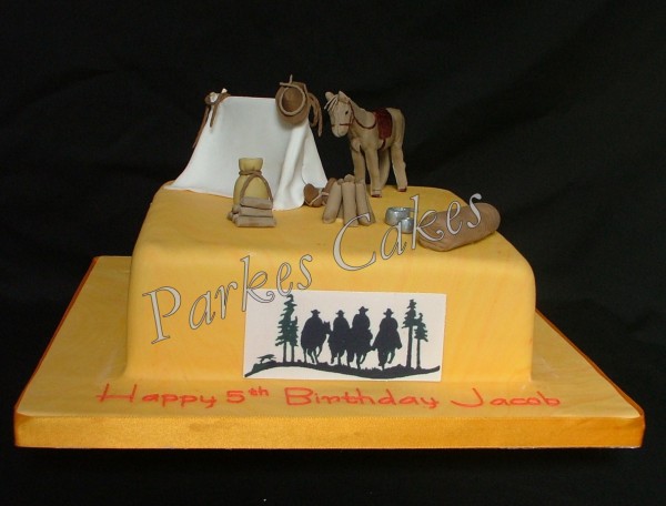 cowboy birthday cake